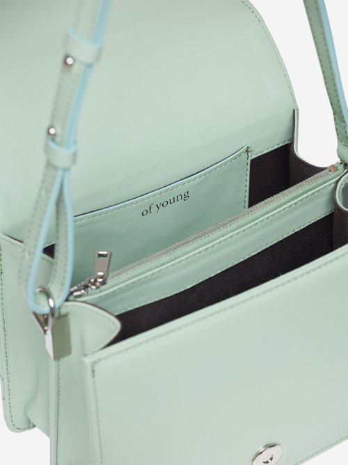 퀼팅 숄더백 그린