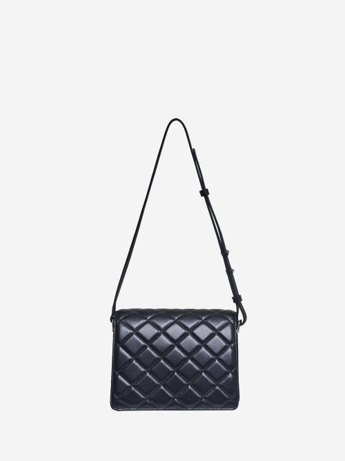 퀼팅 숄더백 블랙