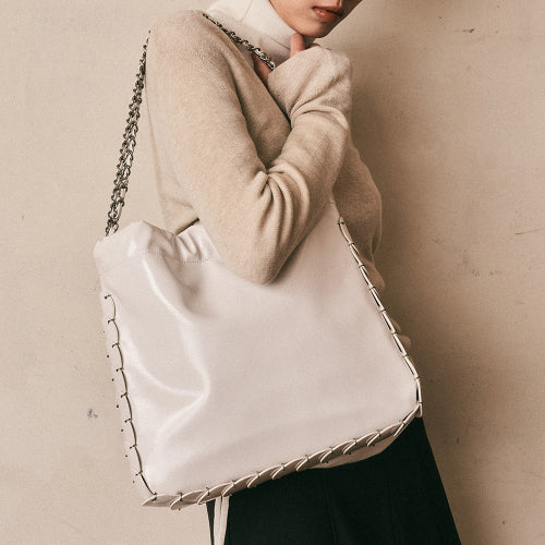 AR_Leather chain shoulder bag_2color