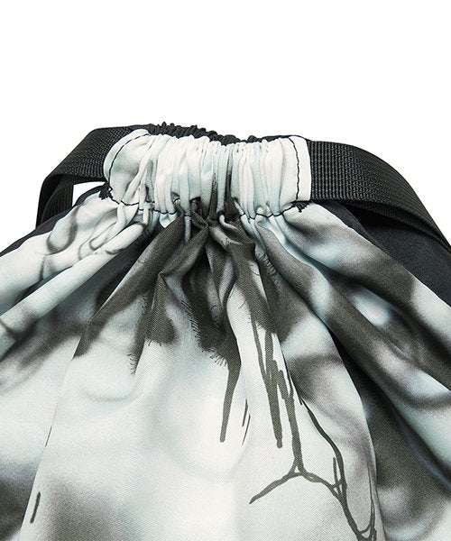 AIRBRUSHED DRAWSTRING BAG (BLACK)