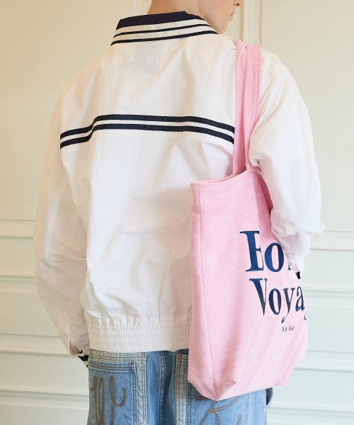 본보야지 테리 빅 숄더백 핑크