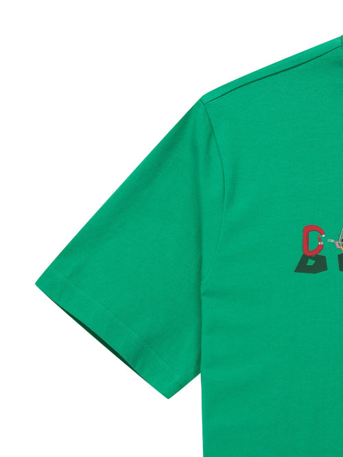 메인크루 아웃도어 타이포그래픽 티셔츠