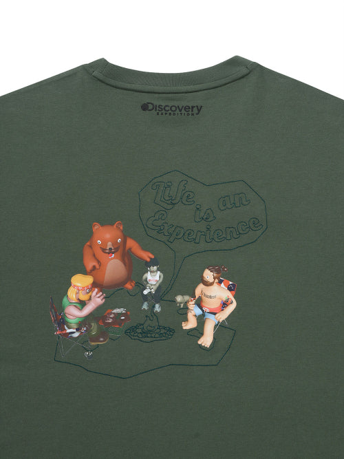 메인크루 아웃도어 캠핑 그래픽 티셔츠 (D/KHAKI)