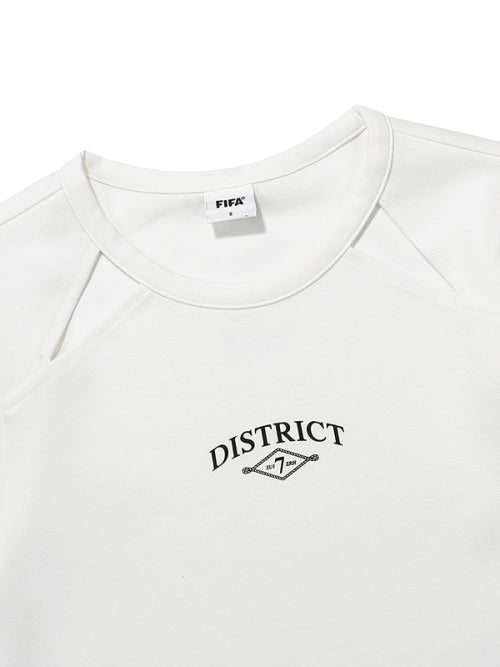 우먼 베이직 반소매 티셔츠 (화이트)