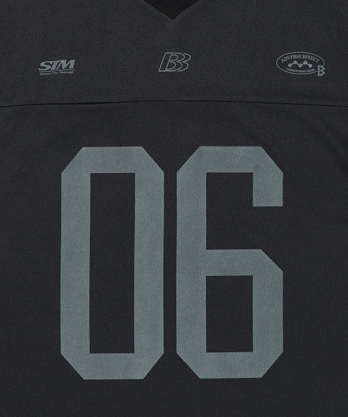 BB06 RUGBY TEE - BLACK