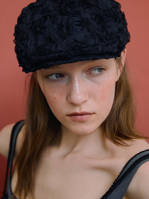 클래식 헌팅 캡_로즈 블랙