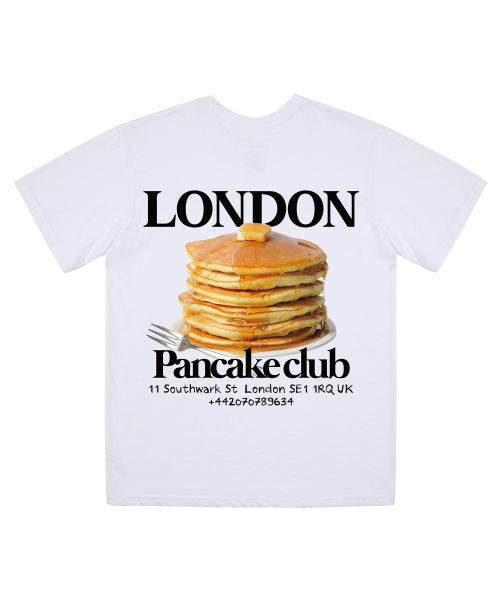LONDON PANCAKE CLUB SHORT SLEEVES-WHITE