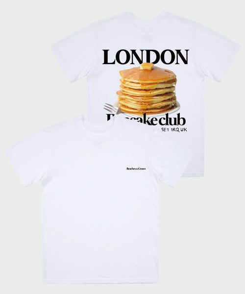 LONDON PANCAKE CLUB SHORT SLEEVES-WHITE