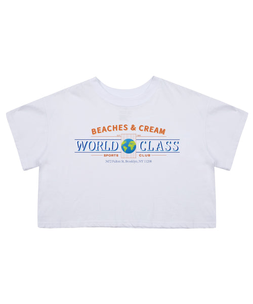 [CROP FIT]WORLD CLASS S.C SHORT SLEEVES-WHITE