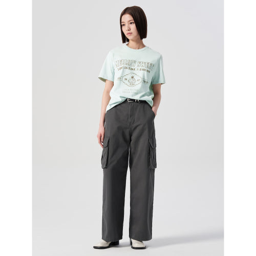 코튼 그래픽 반소매 티셔츠  라이트그린 (324342LY8L)