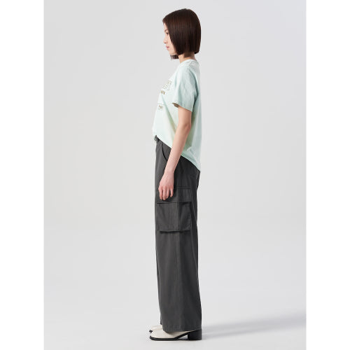 코튼 그래픽 반소매 티셔츠  라이트그린 (324342LY8L)