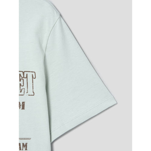 코튼 그래픽 반소매 티셔츠  라이트그린 (324342LY8L)