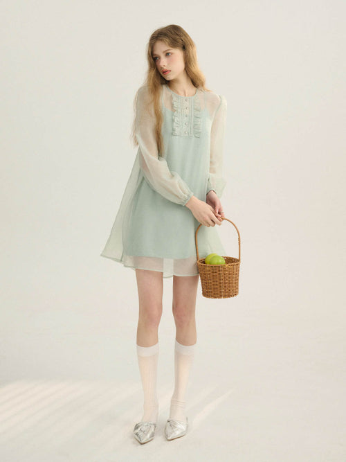 제이드 시스루 미니원피스