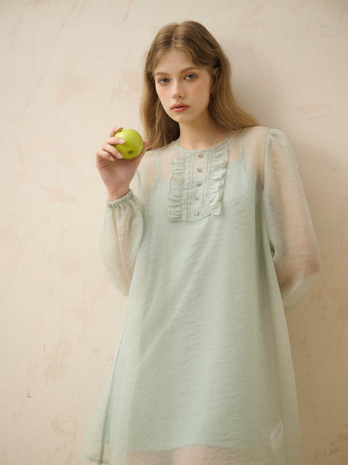 제이드 시스루 미니원피스