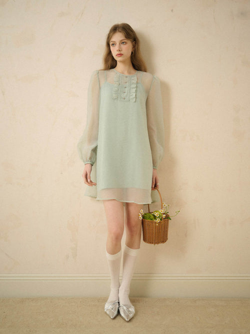 제이드 시스루 미니원피스