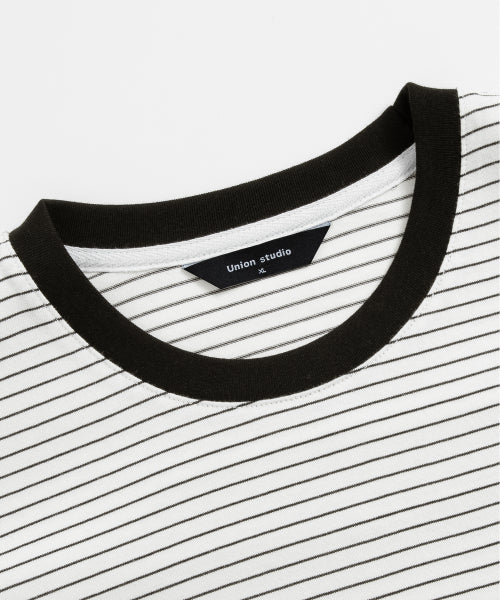 루즈핏 스트라이프 반팔티 ( 4Color )