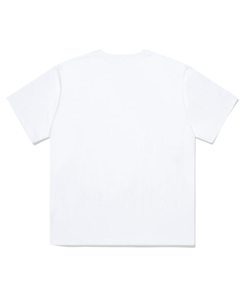 버터 팬케이크 프린팅 반팔티 화이트