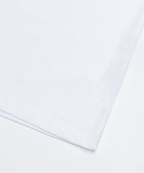 버터 팬케이크 프린팅 반팔티 화이트