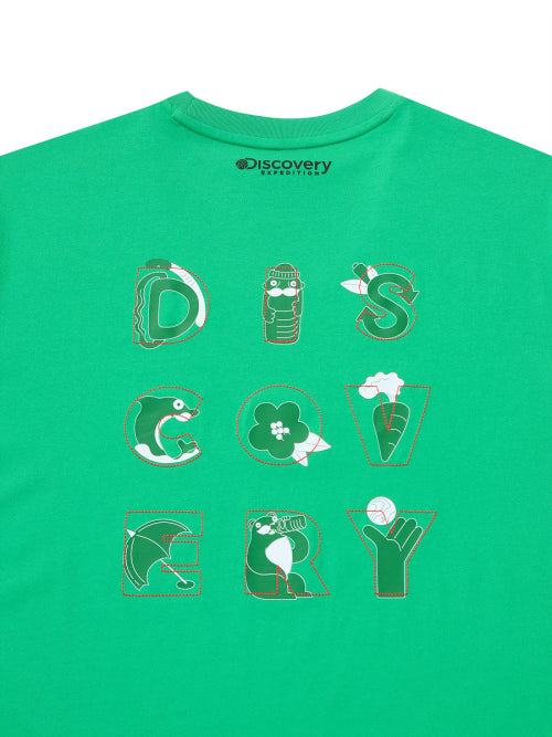 메인크루 제주 리사이클 그래픽 티셔츠 (N/GREEN)