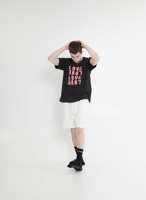 [UNISEX]  LOVE SWITCH TSHIRT (BLACK)