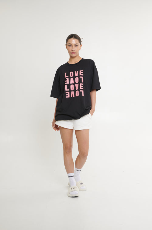 [UNISEX]  LOVE SWITCH TSHIRT (BLACK)