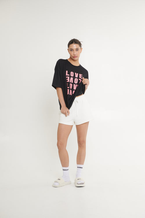 [UNISEX]  LOVE SWITCH TSHIRT (BLACK)