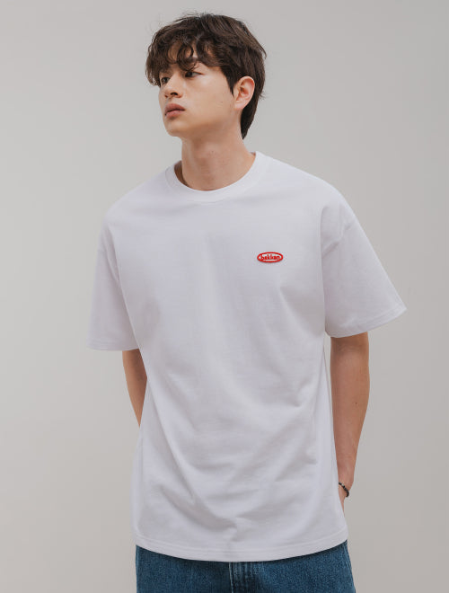 Minimal logo 반팔티셔츠 BK3981_화이트