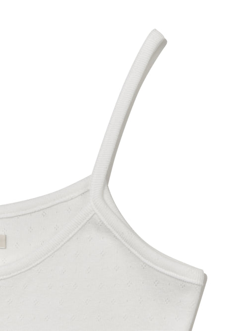 PROVINCE EYELET CAMI DRESS (WHITE)