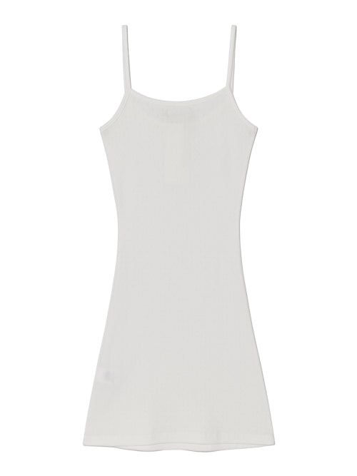PROVINCE EYELET CAMI DRESS (WHITE)