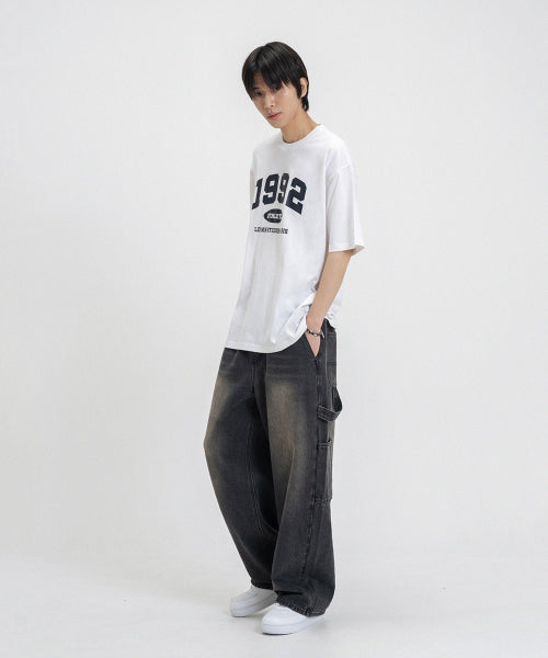 1992 아치 로고 오버핏 반팔 티 [화이트]