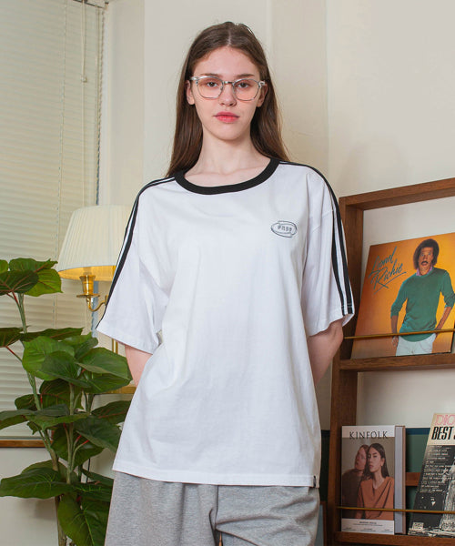 Line Overfit Track Short Sleeve T-Shirt GT-365