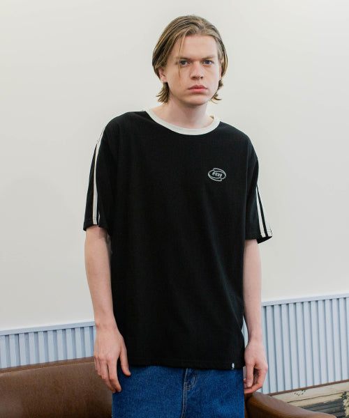 Line Overfit Track Short Sleeve T-Shirt GT-365