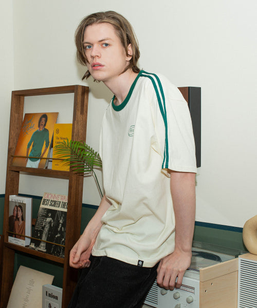 Line Overfit Track Short Sleeve T-Shirt GT-365