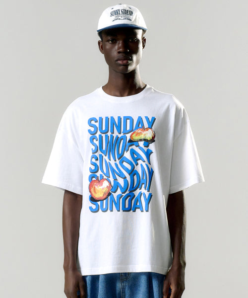 애플썬데이 오버 티셔츠 (화이트)