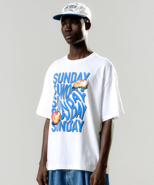 애플썬데이 오버 티셔츠 (화이트)