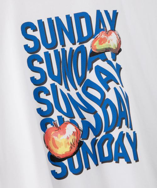 애플썬데이 오버 티셔츠 (화이트)