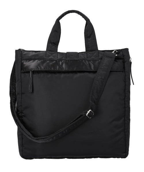 raven expandable tote bag / black