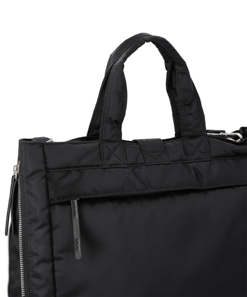 raven expandable tote bag / black