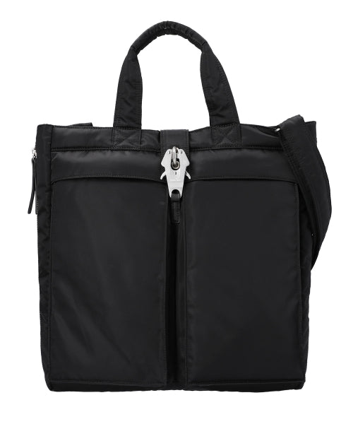 raven expandable tote bag / black
