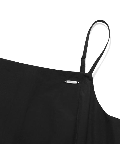 우먼 벌룬 미니 원피스 블랙