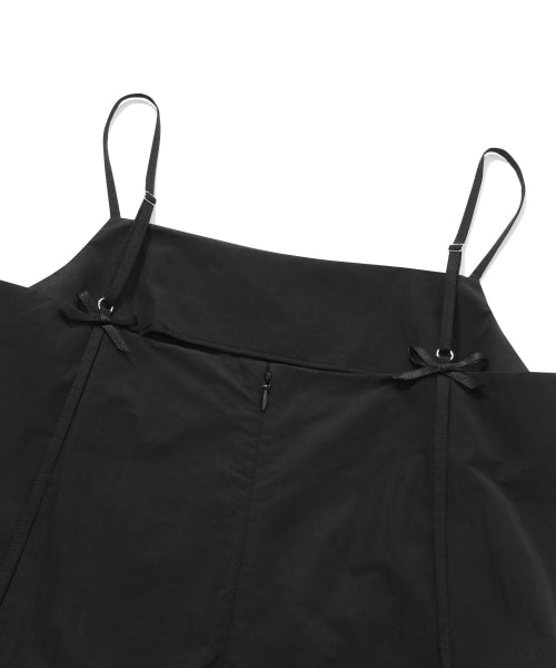 우먼 벌룬 미니 원피스 블랙