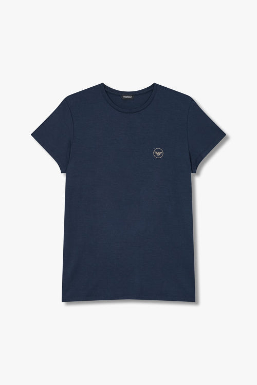 여성 이글 로고 레이온 라운지 티셔츠_마린_0824114509