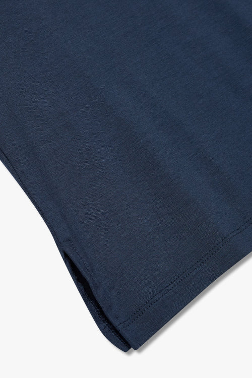 여성 이글 로고 레이온 라운지 티셔츠_마린_0824114509