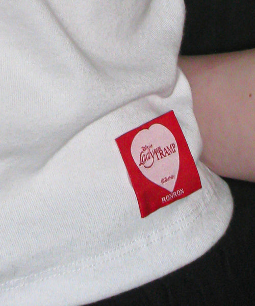 CRAYON RIBBON SLIM CROP T SHIRT WHITE