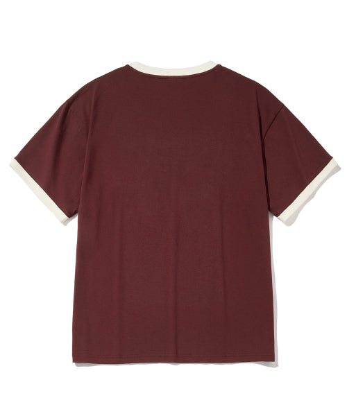 Fine Ringer T-Shirt - Wine