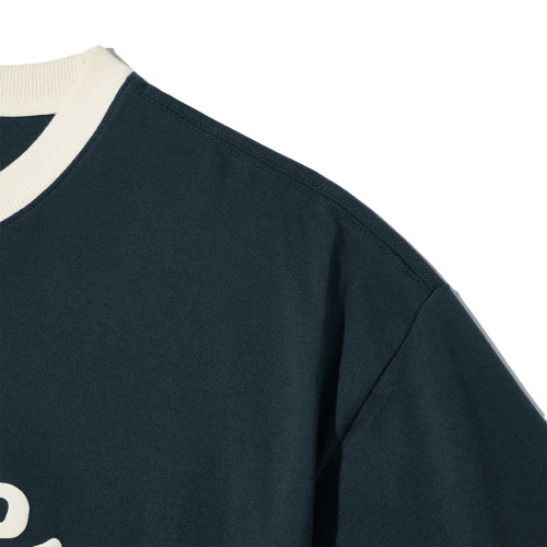 Fine Ringer T-Shirt-Navy