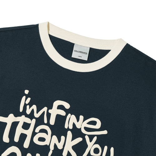Fine Ringer T-Shirt-Navy