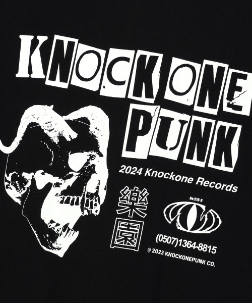 스컬 펑크 티셔츠 [블랙]