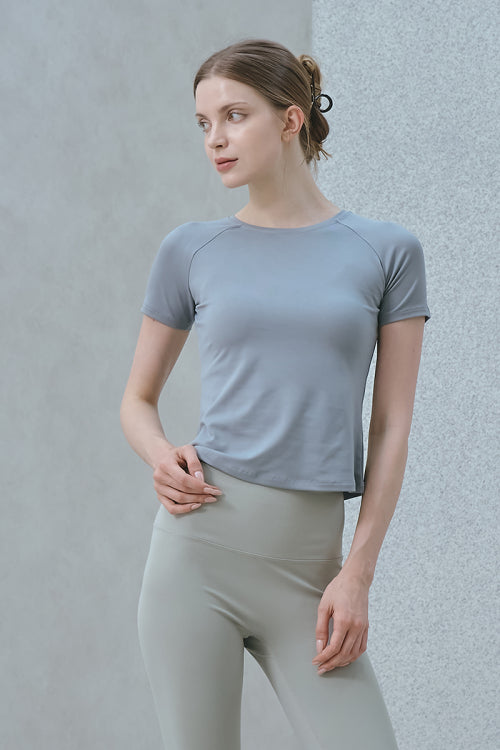 하모니 슬림핏 반팔티