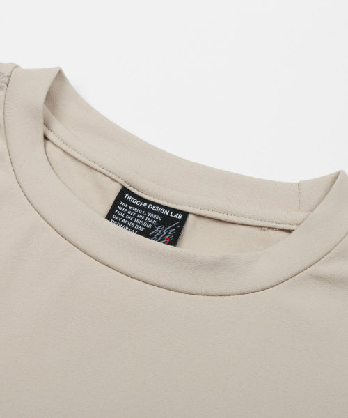 DW 러블리 크롭 반팔티셔츠 베이지